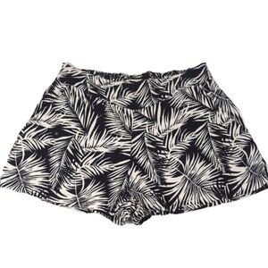 3/$20 H&M Palm Print Shorts Pull On A Line Flowy Elastic Waist Tropical Beach